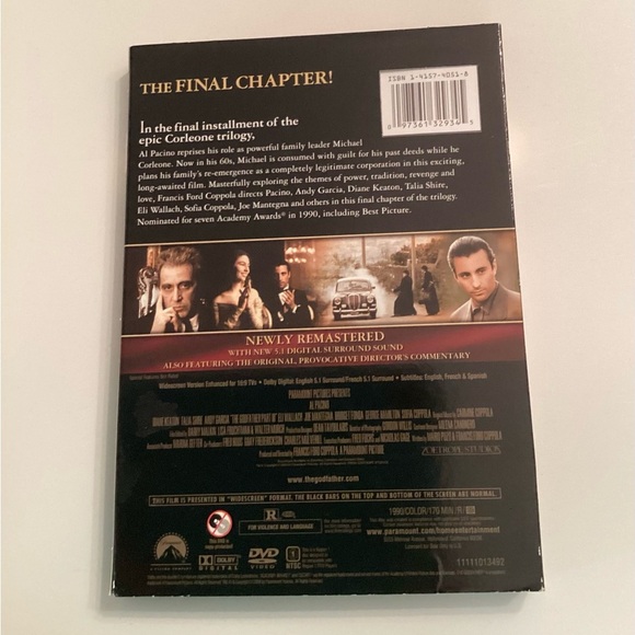 The Godfather Trilogy DVD Box Set – Coppola Restoration – Parts I, II & III - Picture 6 of 6